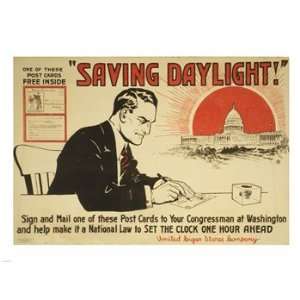  Daylight savings time Poster (24.00 x 18.00)