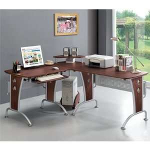  Modern L Shape Workcenter Desk 