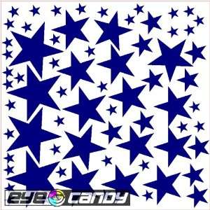   Royal Blue Stars Wall Stickers Words Decals Bedding: Everything Else