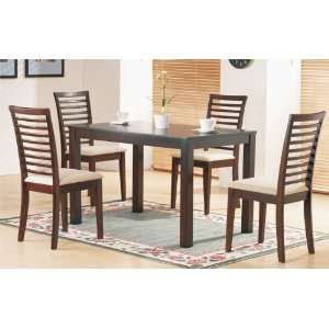  Set of 2 High Back Wooden Chairs #PD F11011: Home 