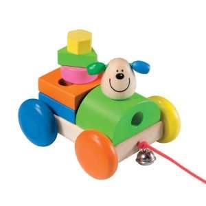  Constructi Wooden Pull Toy: Toys & Games