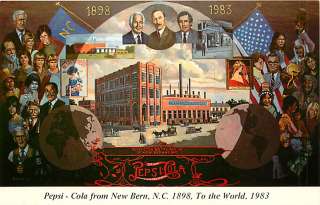 NC NEW BERN PEPSI COLA MURAL CIRCA 1983 T93879  