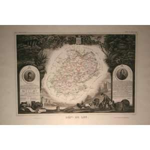  Antique Map of France, Midi Pyrene