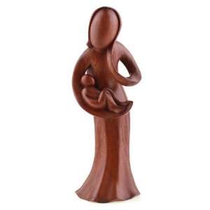   : Nurturing Child~Abstract Sculpture~Wood Carving Art: Home & Kitchen