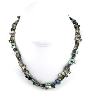   Abalone Shell Beads Necklace   16.5 Inches: West Coast Jewelry