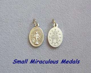 Lot 4 SMALL Miraculous Medal Make Rosary Bracelet M101  