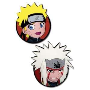  Naruto Shippuden Chibi Naruto & Jiraiya Anime Pin Set 