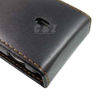 Leather Case Pouch + LCD Film for Sony Ericsson Xperia Mini Pro SK17i 
