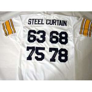   Steel Curtain Signed Uniform   Ernie Holmes 4 Sig