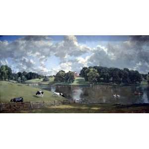 FRAMED oil paintings   John Constable   24 x 12 inches   Wivenhoe Park 