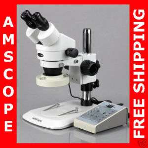   45X STEREO ZOOM MICROSCOPE + VARIABLE 80 LED RING 013964502350  