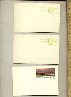pre POSTAGE PAID postcards George Wythe + America USA blank unused 