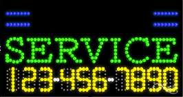 LED SIGN TAX SERVICE W/PHONE NUMBER open neon loans  