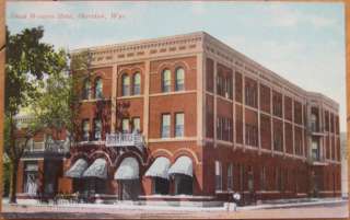 1910 Postcard Great Western Hotel Sheridan, Wyoming WY  
