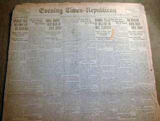   newspapers BLACK SOX SCANDAL 1919 World Series w 1st Headline & Trial