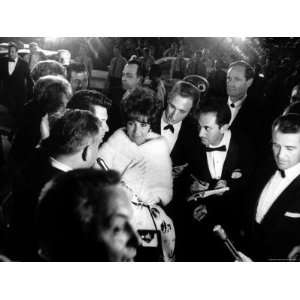  Elizabeth Taylor, After Winning an Oscar, in Crowd with Husband 