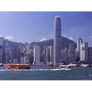 Star Ferry, Victoria Harbour and Hong Kong Island Skyline, Hong Kong 