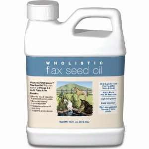  Wholistic Pet Flax Seed Oil 16oz: Pet Supplies