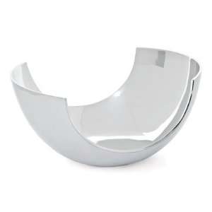  Wing Contemporary Polished Aluminum Serving Bowl   MOTIF 