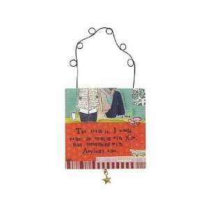  Curly Girl   HP 14617   I WOULD RATHER Hanging Plaque 