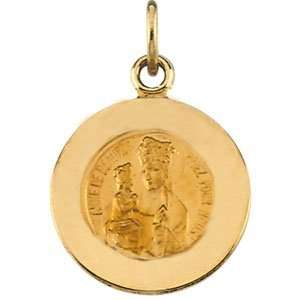  14K Gold St.Anne De Beaupre Medal Jewelry