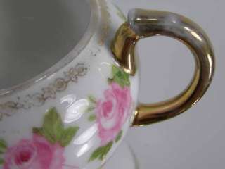 IMPERIAL CROWN CHINA AUSTRIA ART DECO CREAMER  ROSES PATTERN