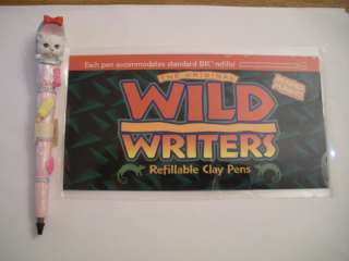 WILD WRITERS REFILLABLE CLAY PENS BABY KITTEN  