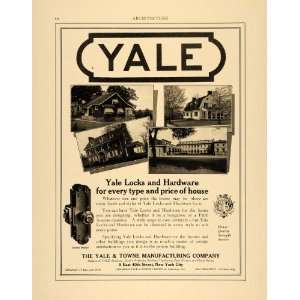  1915 Ad Yale Towne Door Security Improvement Locks Home 
