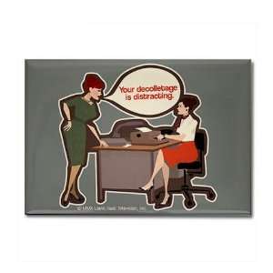Joan Holloway Decolletage Tv show Rectangle Magnet by  