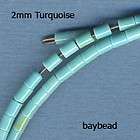 2mm Turquoise Heishi 21 strand from block _bay  