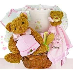  Bear Essentials Personalized Gift Basket Girl Baby