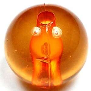  Tangerine Translucent acrylic plastic beads (60 pcs) 8mm 
