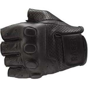  Racer Bubble Leather Gloves   Large/Black: Automotive