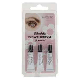  Wild and Crazy Waterproof Eyelash Adhesive   Black X3 