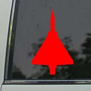  Mirage 2000 Fighter Dassault Red Decal Window Red Sticker 