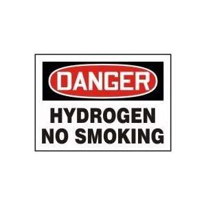   : DANGER HYDROGEN NO SMOKING 10 x 14 Plastic Sign: Home Improvement