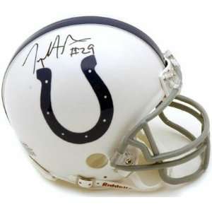  Autographed Joseph Addai Mini Helmet   Autographed NFL 