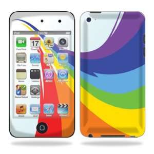   Decal for iPod Touch 4G 4th Generation   Rainbow Flood: Electronics