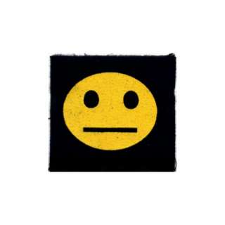  Straight Faced Happy Face / Smiley Face   Screenprinted 