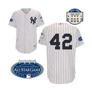  New York Yankees Authentic Mariano Rivera Home Jersey w 