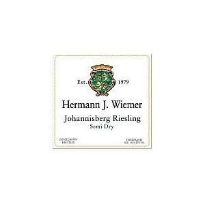  Hermann J. Wiemer Riesling Semi dry 2010 750ML Grocery 