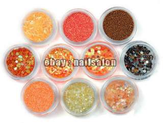   Pot Nail Art Glitter Dust Rhinestone Spangle Powder free shipping #389