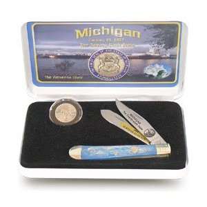   Mint State Quarter Series Michigan Knife Coin