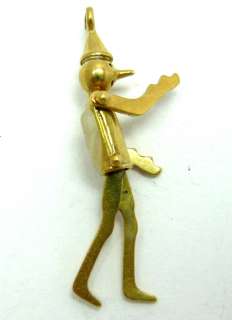 14K Gold Charm Tin Man from the Wizard of Oz or Pinocchio Vintage 1 