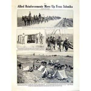   1919 WORLD WAR VILLAGERS BALKANS PERMITS SERBIANS CAMP