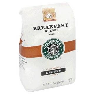 Starbucks Breakfast Blend Ground Coffee (Mild), 12 oz