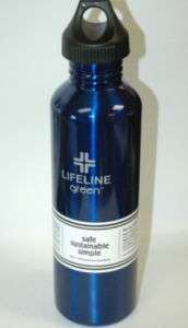 Lifeline 40oz stainless steel water bottle Blue  