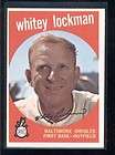 1959 TOPPS CARD 411 WHITEY LOCKMAN ORIOLES NRMT  