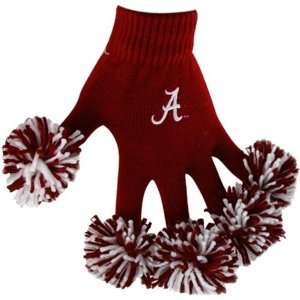   Alabama Crimson Tide Crimson Spirit Fingerz Gloves: Sports & Outdoors