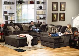 JACKSON EVEREST SECTIONAL MODEL 4377 WITH RUG 4 PIECE SET N CHOCOLATE 